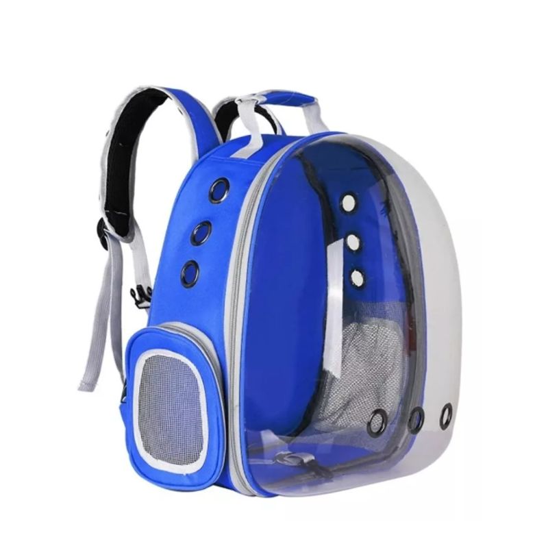 GENERICO - Mochila Bolso Transportes Mascotas Perros Gato azul