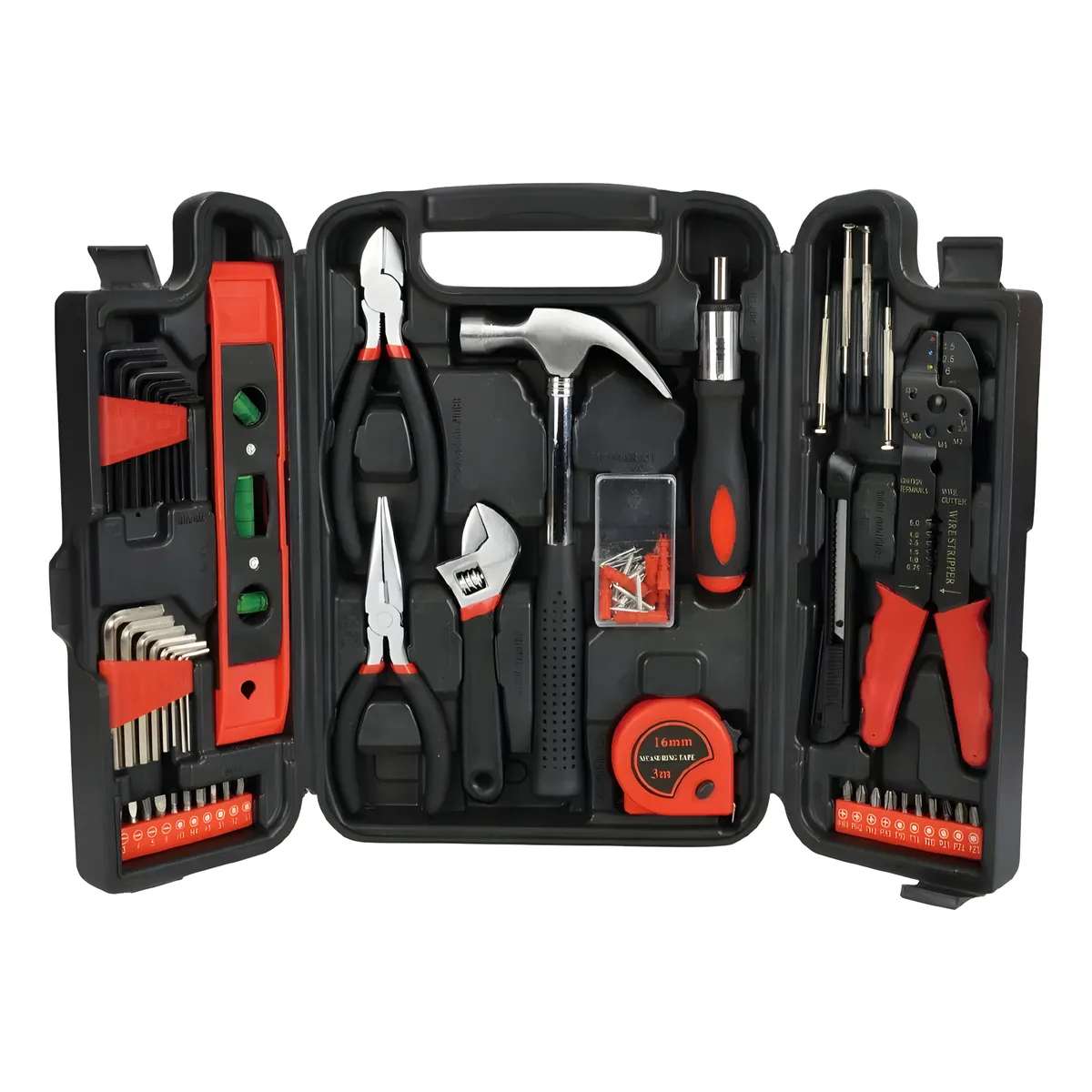 DOMA - KIT DE HERRAMIENTAS 129 PIEZAS MULTIUSOS CON MALETÍN