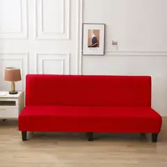 GENERICO - Funda protectora cubre futon Sillon texturizado Rojo