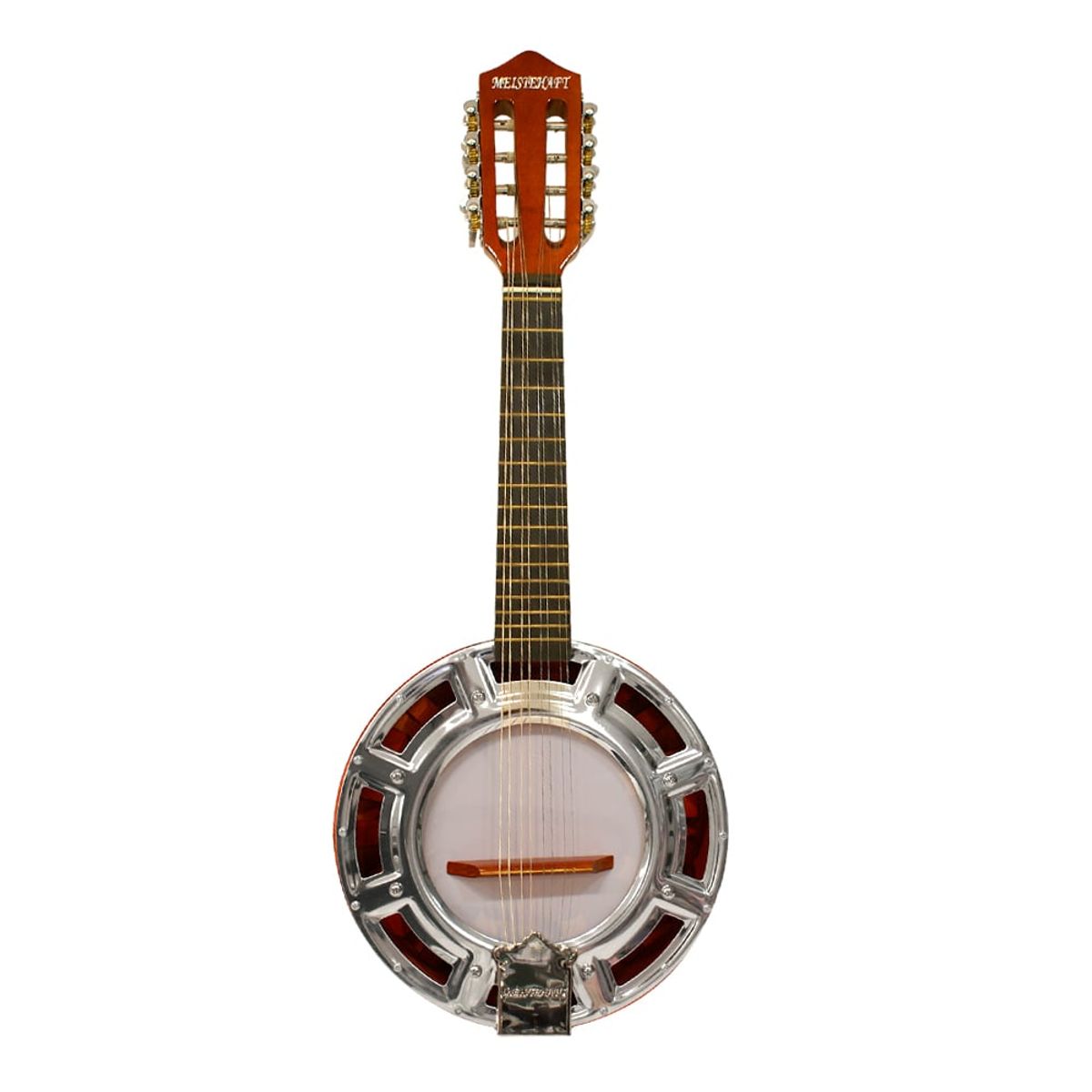 MEISTEHAFT - BANYO 8 CUERDAS ELECTROACUSTICA NEGRO B-8C/TV MEISTEHAFT