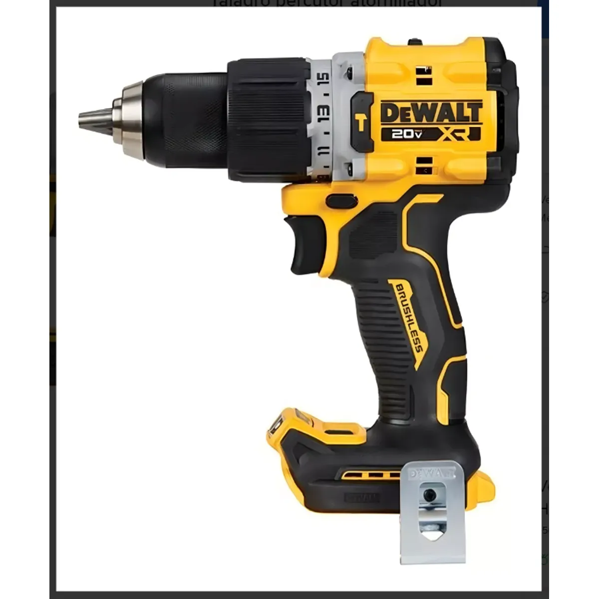 DEWALT - Taladro percutor atornillador inalámbrico de 13mm DeWalt DCD805B 20V