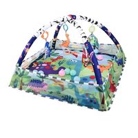 Gimnasio Interactivo Tapete Piscina Pelotas Para Bebe Verde