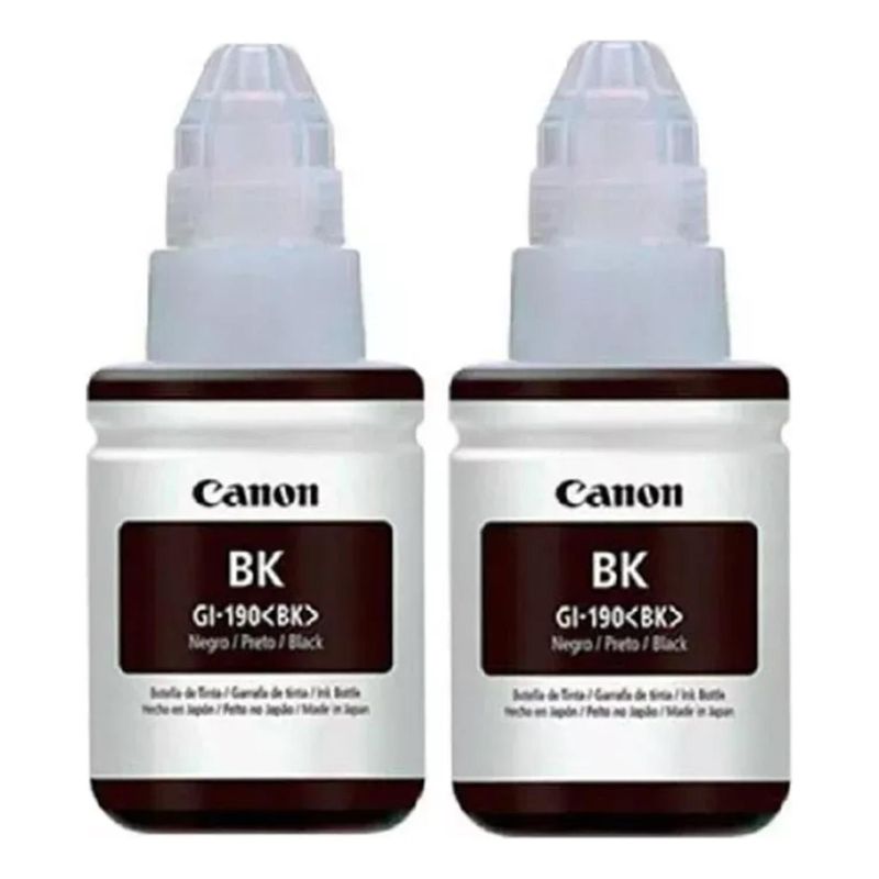 CANON - Botellas de Tinta Canon GI-190 Negro Original Pack