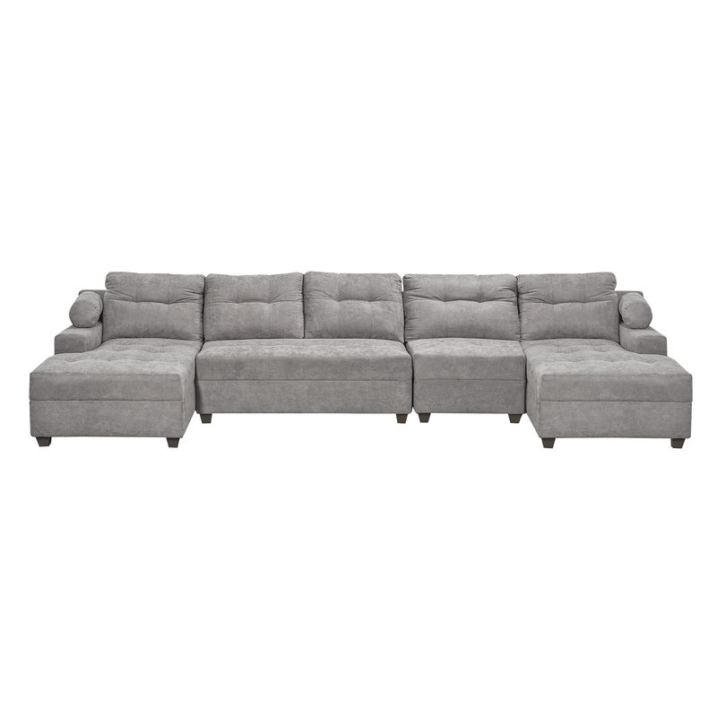 INNOVAMUEBLES - Sofá Seccional Le Mans Doble Chaise XL Tela Gris YF