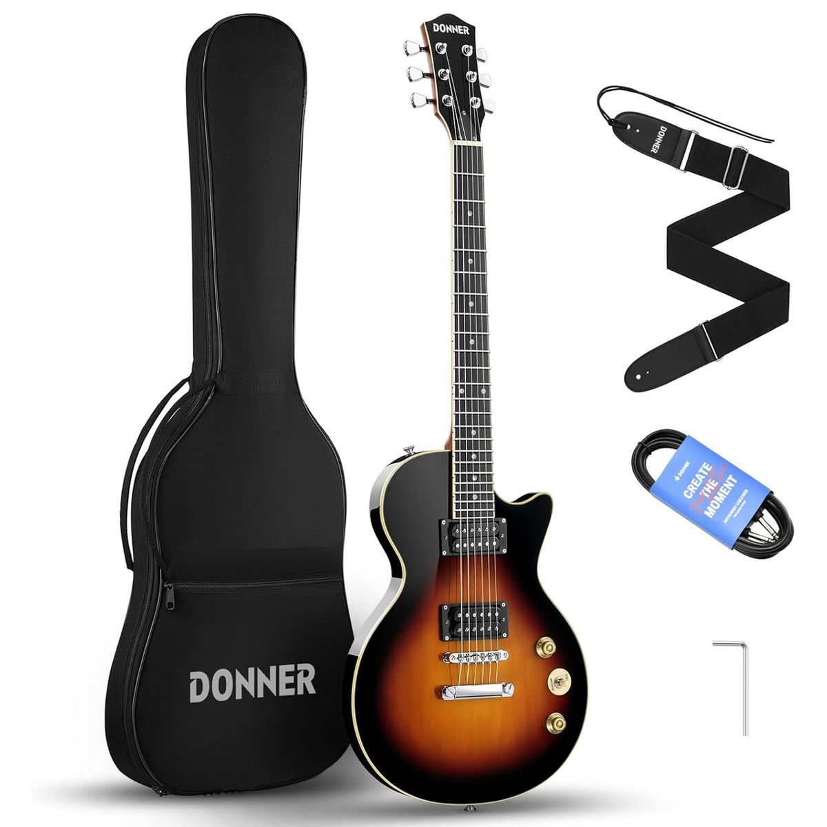GENERICO - Pack Guitarra Eléctrica con Bolso DONNER DLP-124S