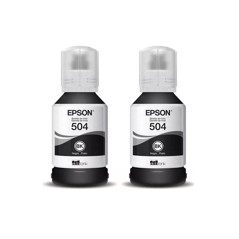 EPSON - Pack 2 Tintas Epson 504 Negro Original