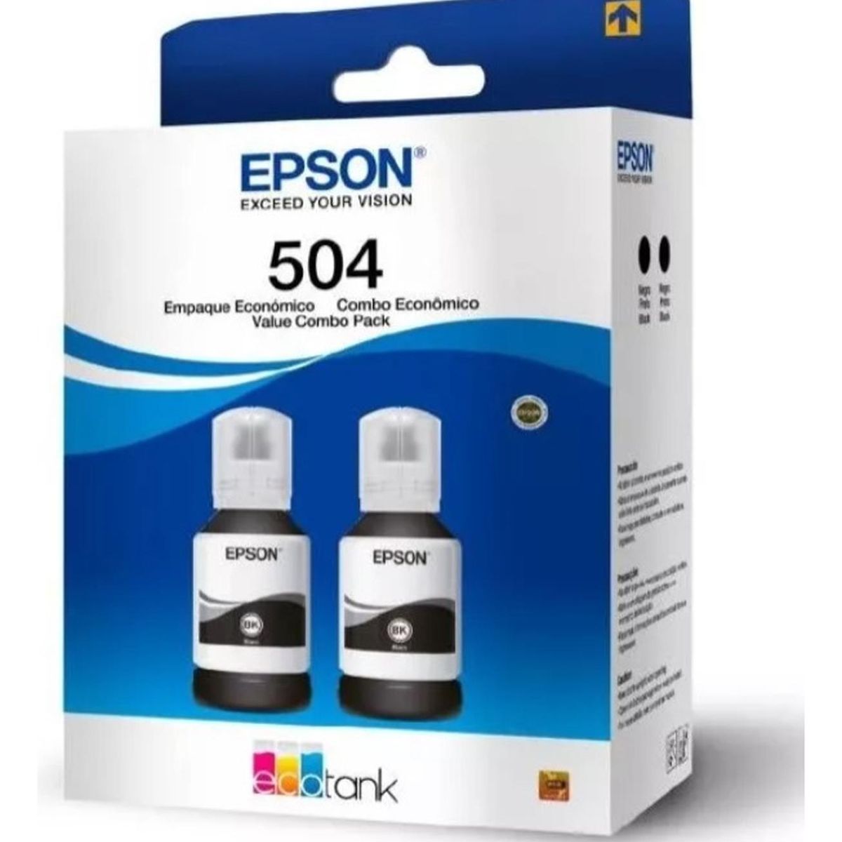 EPSON - Pack 2 Tintas Epson 504 Negro Original