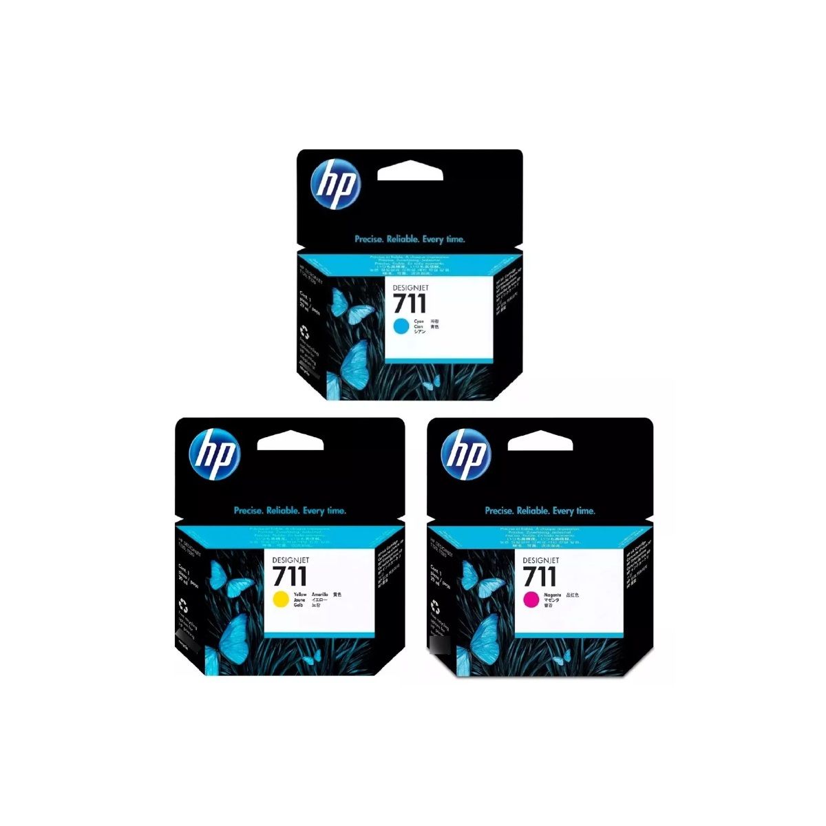 HP - Cartuchos de Tinta hp 711 M/C/Y Original Pack