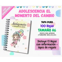 GENERICO - CUADERNO DE APUNTES ADOLESCENTE A6 - 100 HOJAS