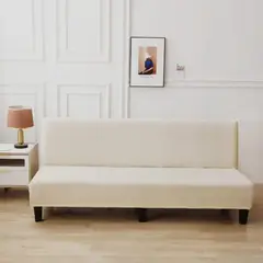 GENERICO - Funda protectora cubre futon Sillon texturizado Blanco