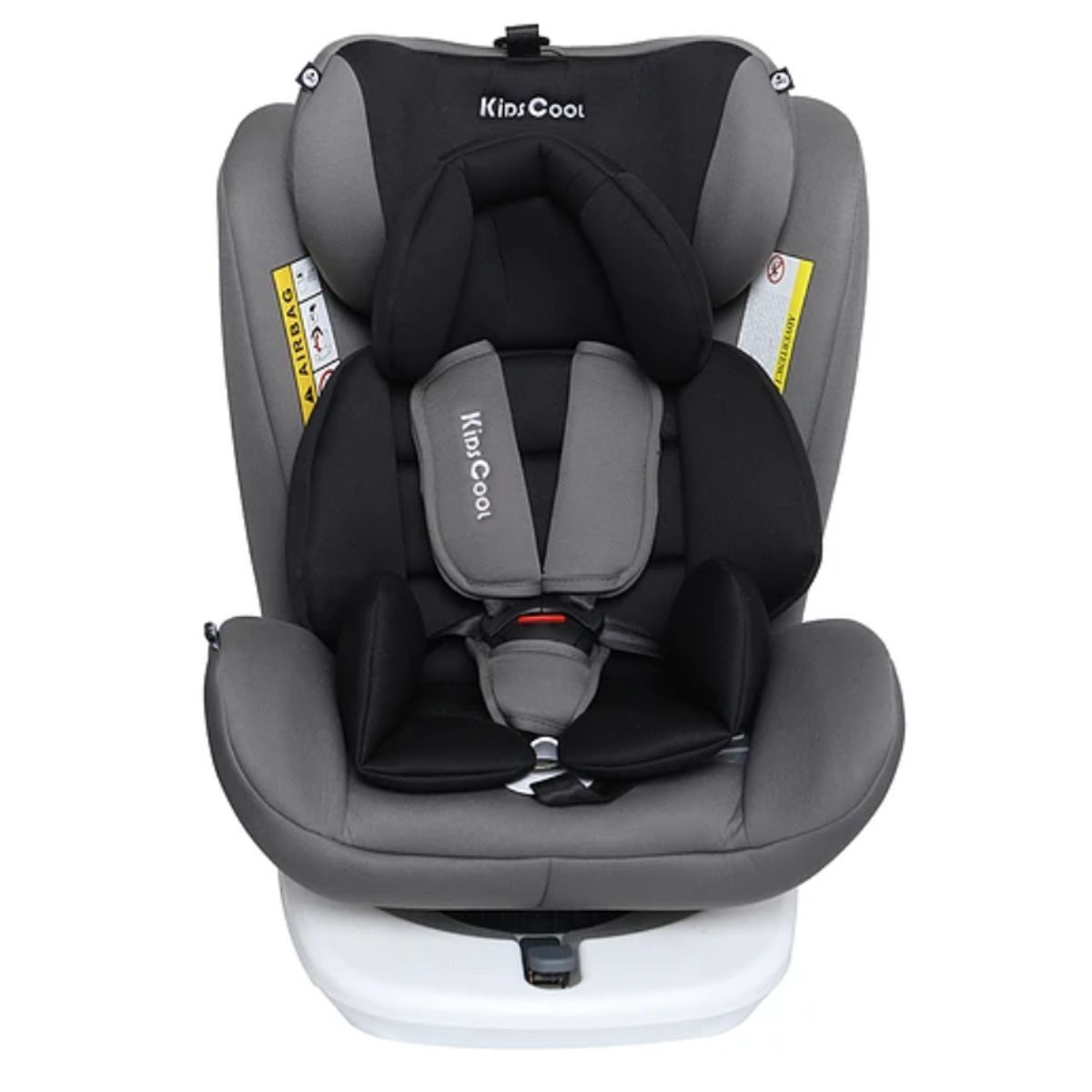 KIDSCOOL - Silla De Auto Giro 360° Gris 4 Etapas