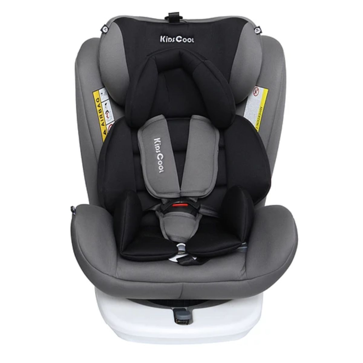 KIDSCOOL - Silla De Auto Giro 360° Gris 4 Etapas