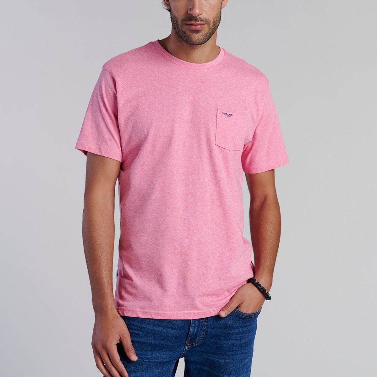 FEROUCH - Polera Bolsillo Houston Rosado Ferouch