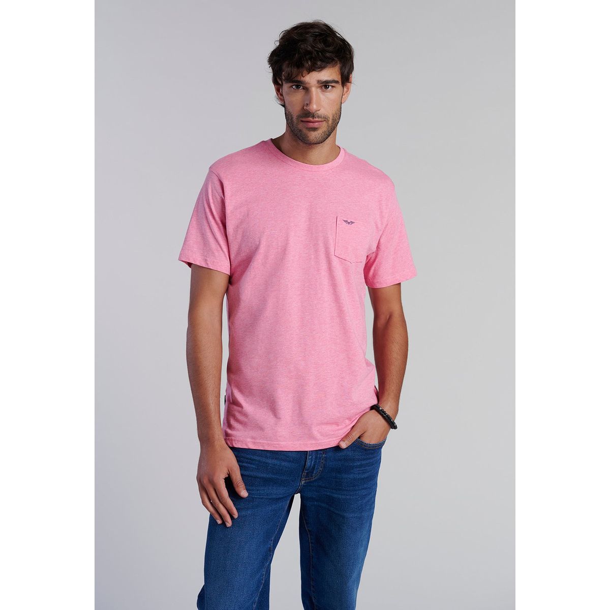 FEROUCH - Polera Bolsillo Houston Rosado Ferouch