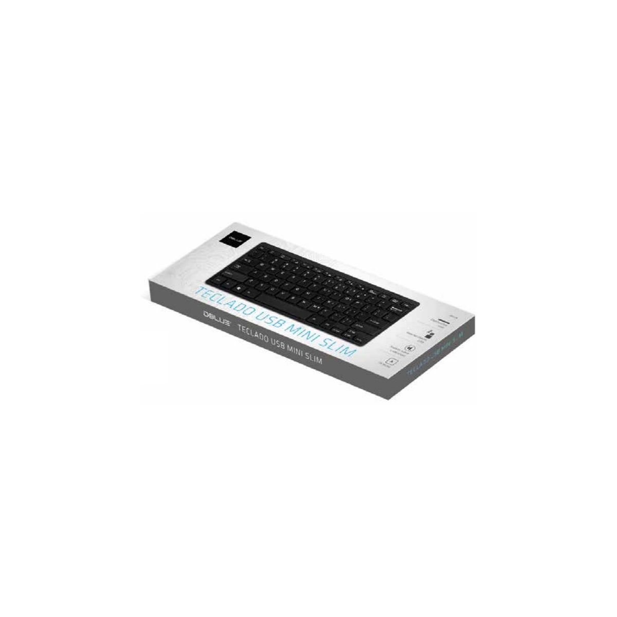 DBLUE - Teclado Pc Mini Ultra Slim Con Conexión Usb - SC