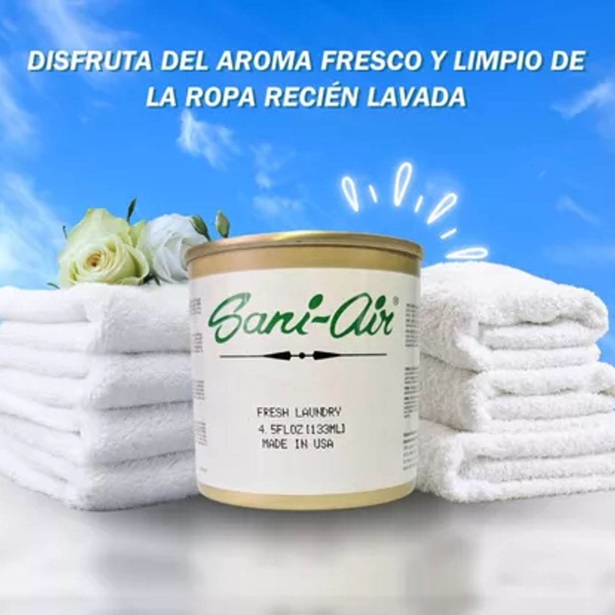 SANI AIR - Tripack Latas Aromaticas Sani Air Fresh Laundry