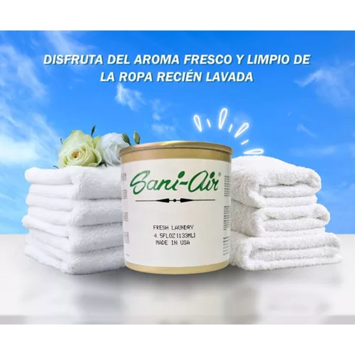 SANI AIR - Tripack Latas Aromaticas Sani Air Fresh Laundry