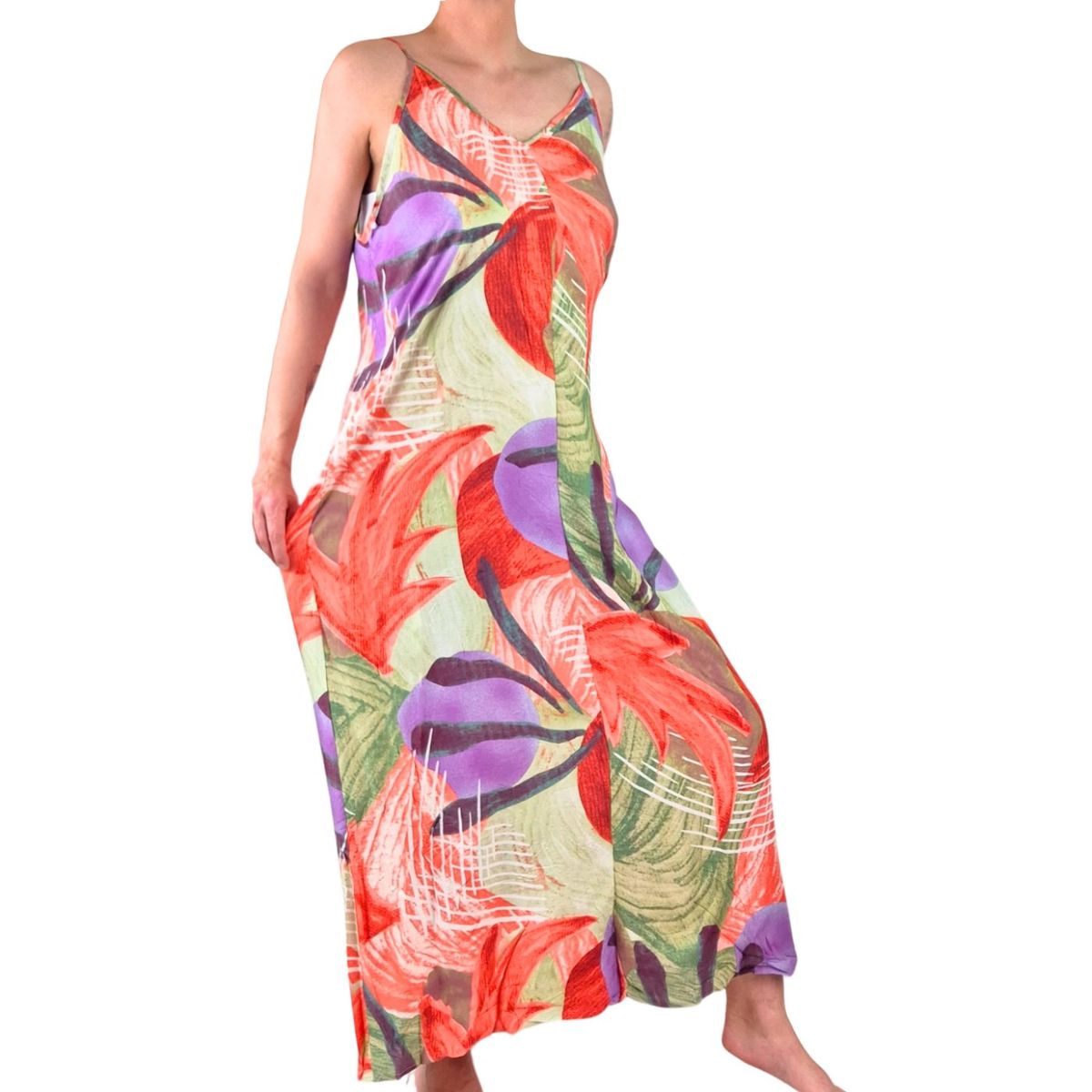 LIKE SHOP - Vestido Largo Pabilos Primavera Mujer Excelente Calidad 033