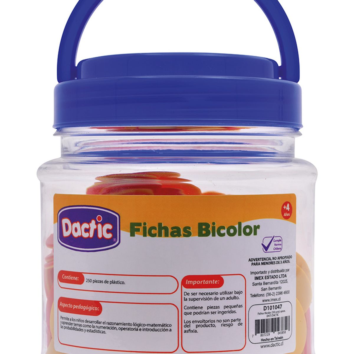 DACTIC - Fichas  Bicolor  Dactic