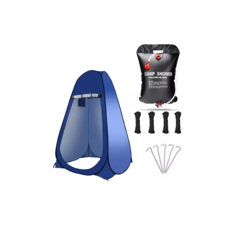 GENERICO - Carpa 1 Persona Carpa Baño Vestidor Portátil + Ducha Solar