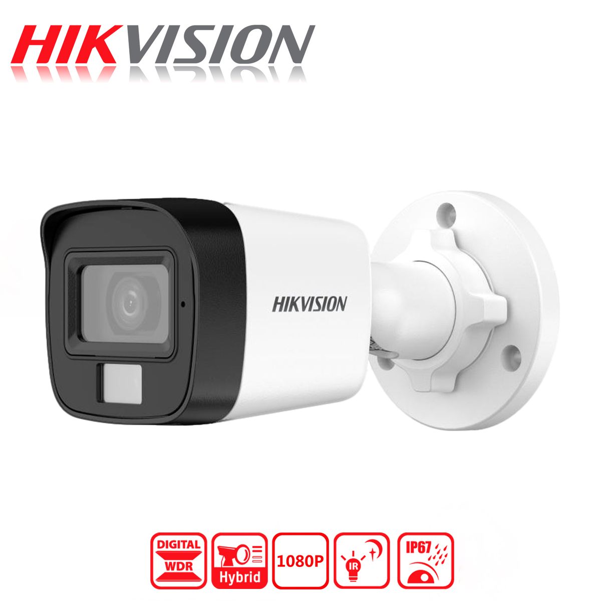 HIKVISION - Camara de Seguridad Analoga Bala Hikvision Luz Inteligente