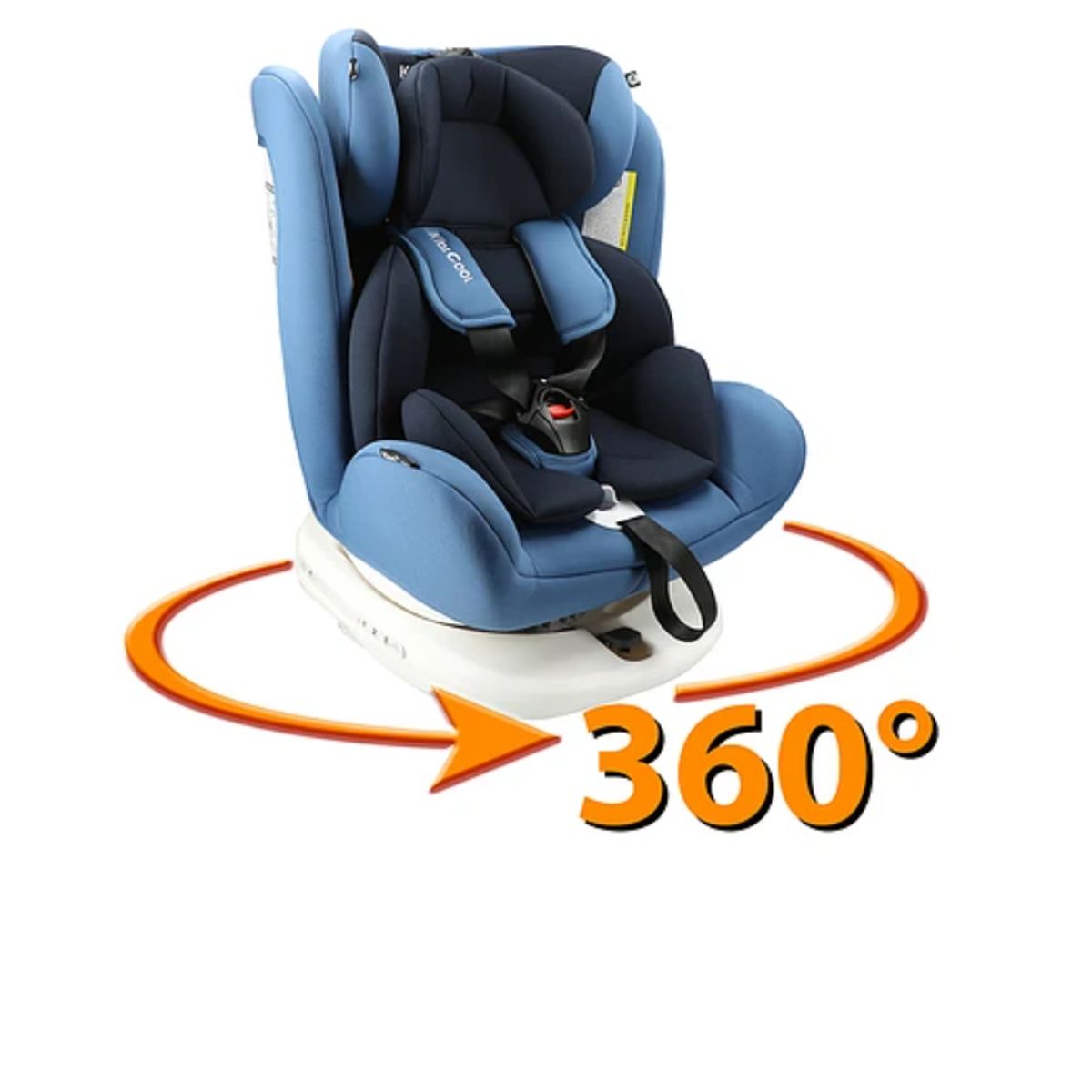 KIDSCOOL - Silla De Auto Giro 360° Azul 4 Etapas