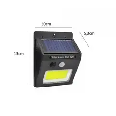 GENERICO - Foco solar led con sensor de movimiento