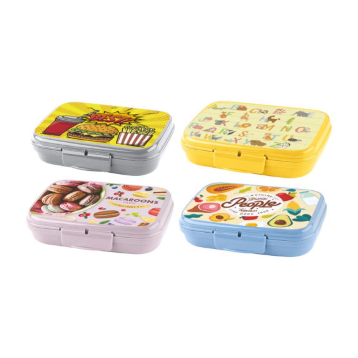 TITIZ - Taper Sandwichera Escolar Onyx 600ml Titiz Gris