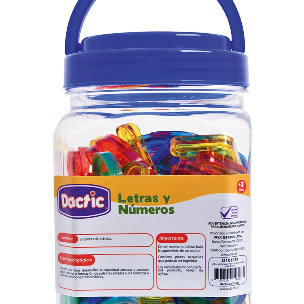 DACTIC - LetrasNúmero Plástico