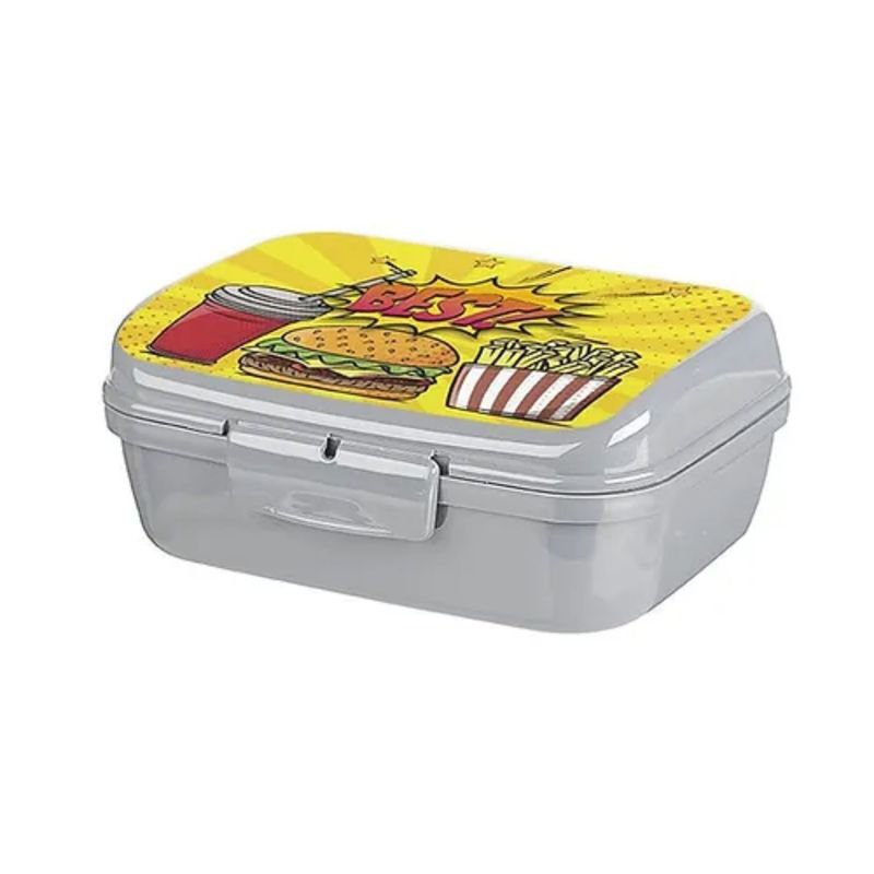 TITIZ - Lonchera Taper Porta Sandwich Escolar Onyx 1000ml Gris