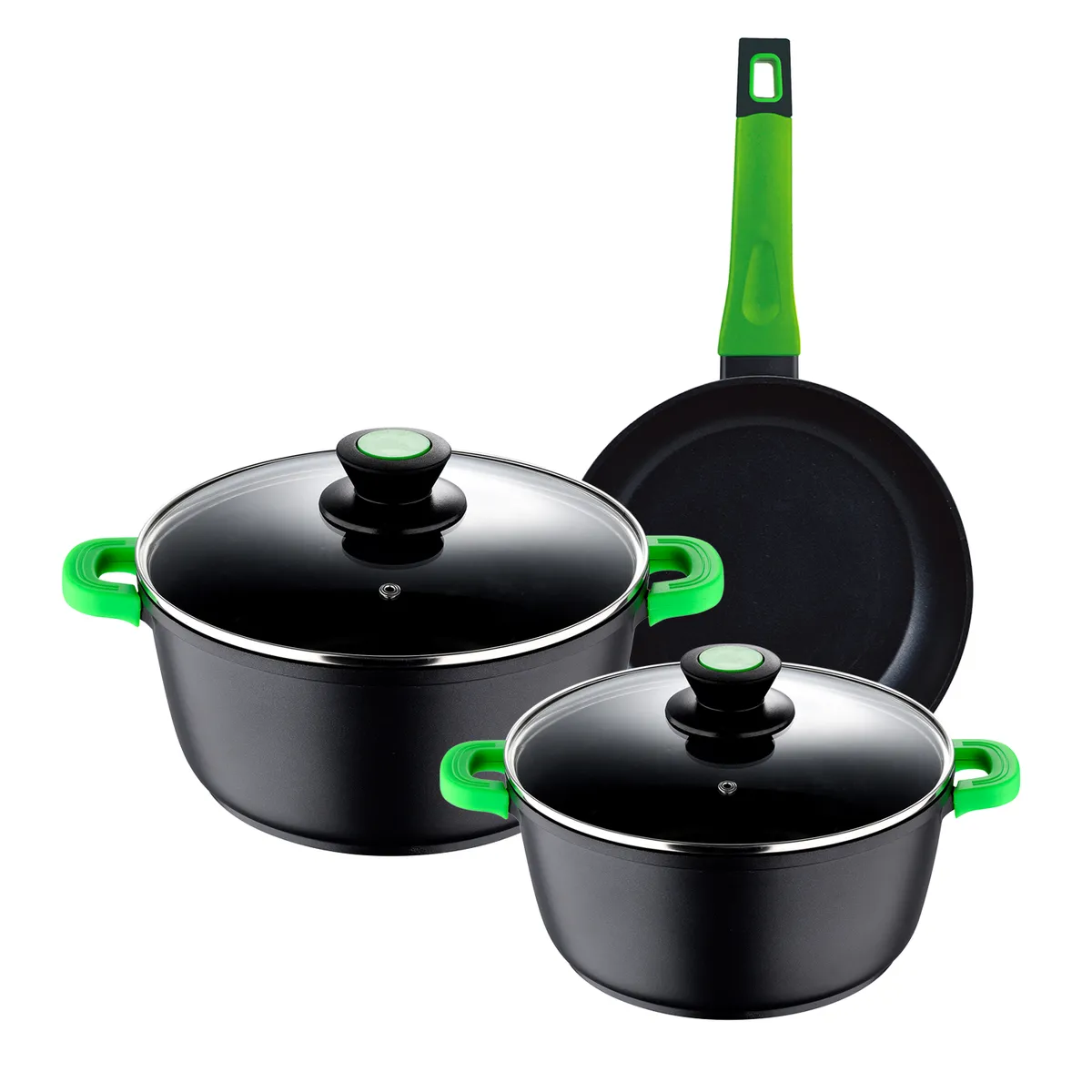 SAN IGNACIO - SET SARTEN Y CACEROLAS ALUMINIO FUNDIDO VITORIA