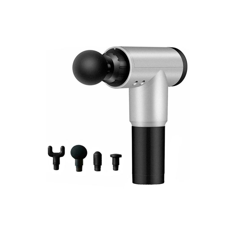 IMPORTCLICK - Pistola Masajeador Muscular 6 Velocidades - Negro Grafito