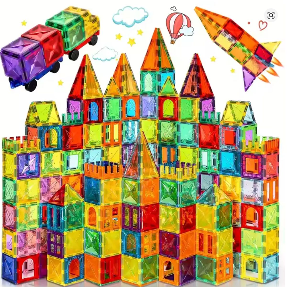 JUGUETERIA ESTELAR - Set Bloques Magnéticos 32 piezas