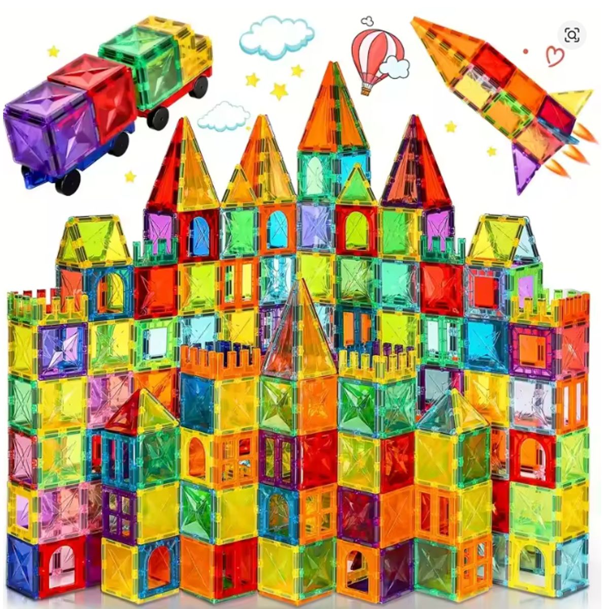 JUGUETERIA ESTELAR - Set Bloques Magnéticos 32 piezas