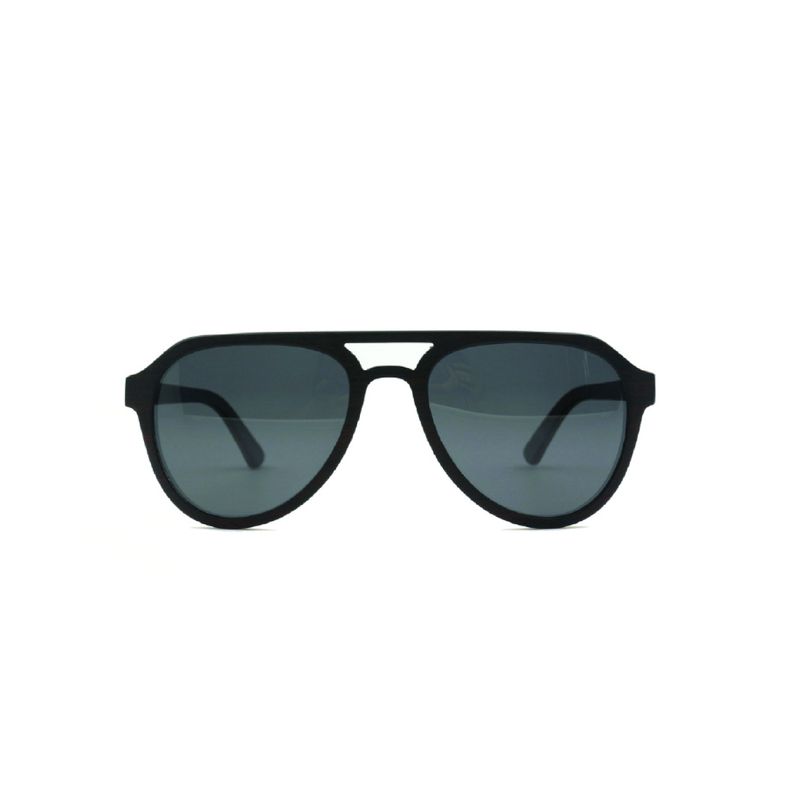 LENZI - Anteojo de sol Pilot Palo de Rosa Negro Lenzi