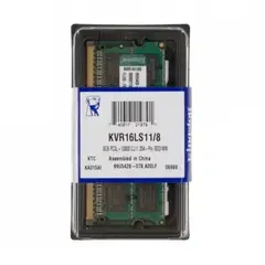 KINGSTON - Memoria Ram Notebook 8GB DDR3L 1600Mhz Sodimm KVR16LS118