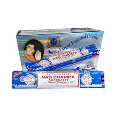 GENERICO - Incienso Nag Champa Azul 12 cajitas Satya