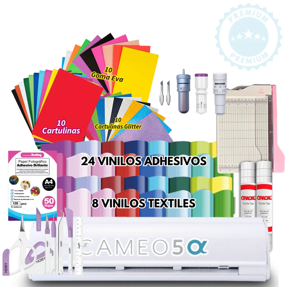 SILHOUETTE - cameo 5 alpha + insumos papelería