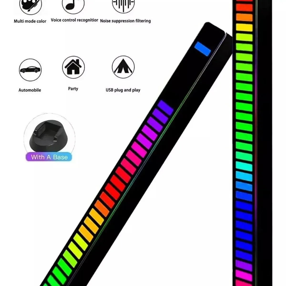 SHOP EHOME BAG - 2 Barras Luces Sensor Sonido Led Multicolor Portatil