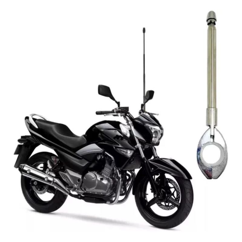 METALFER - Antena Para Moto Corta Hilo Retractil Probiker