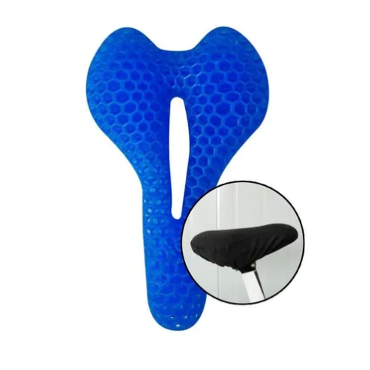 GENERICO - Cojín Flexible De Gel Asiento Para Bicicletas Con Funda