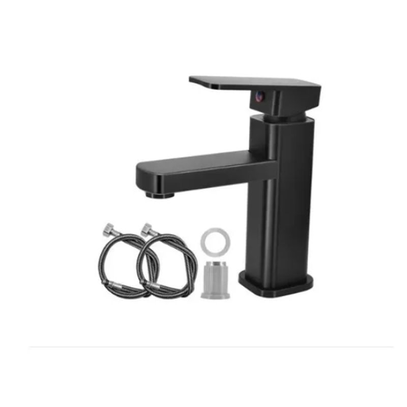 GENERICO - Llave  Lavamanos para cocina o baño negro - PACK 2 UNIDADES