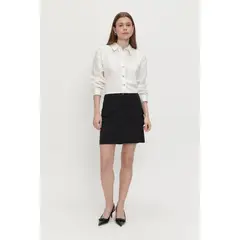 ASH - Falda Sastrera Cargo Negro