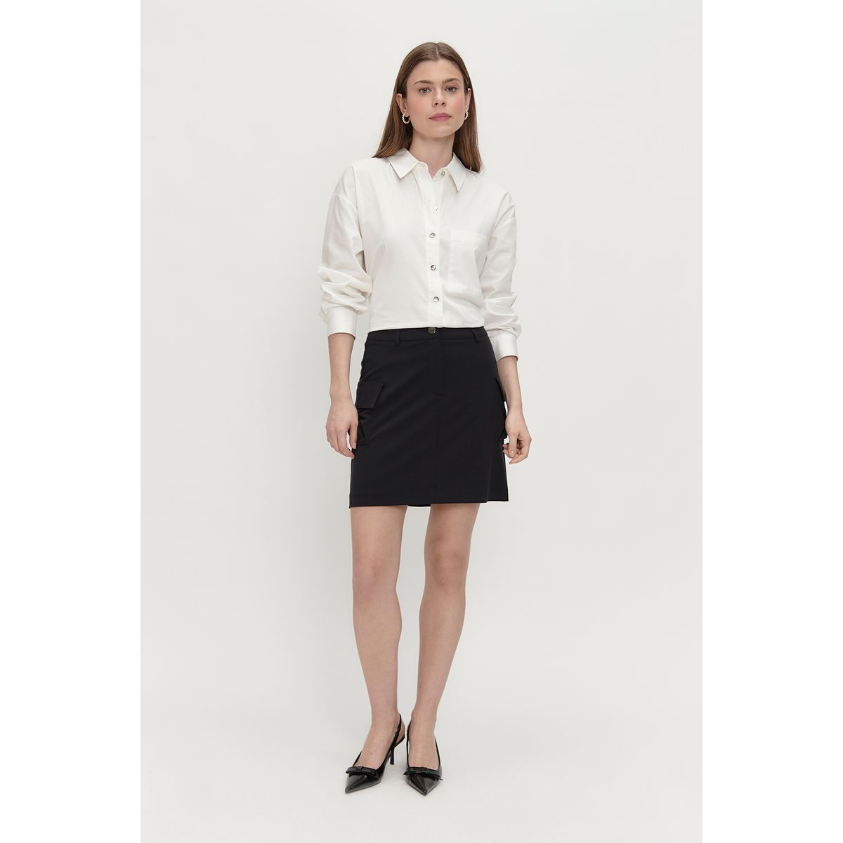 ASH - Falda Corta Negro Mujer Ash