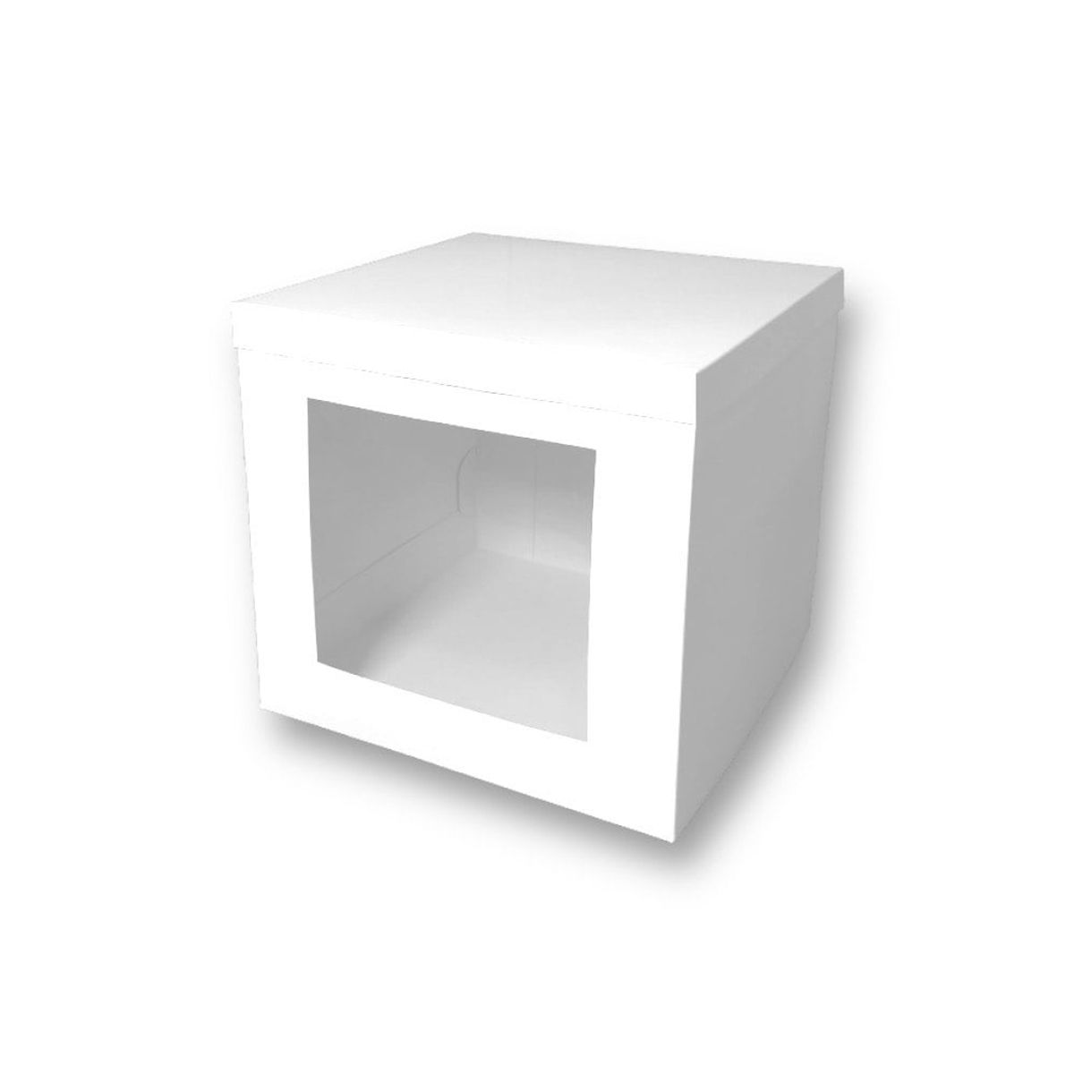 GENERICO - Pack 5 Cajas Altas Para Tortas Pequeñas 26x26x25cm Con Visor