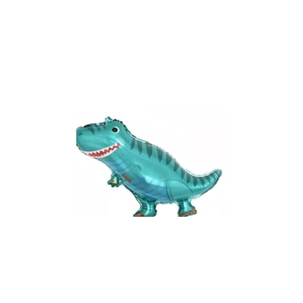 GENERICO - Globo Metalico Dinosaurio Turquesa 39x27cm