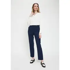 MA GRIFFE - Pantalon Azul Marino Mujer Magriffe