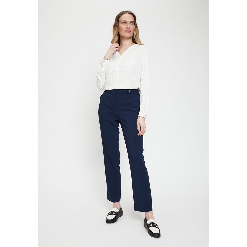 MA GRIFFE - Pantalon Liso Azul Magriffe