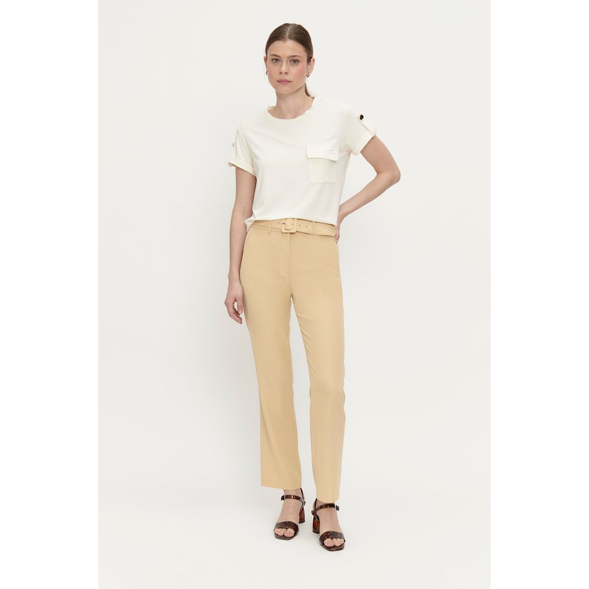 ASH - Pantalon Beige Mujer Ash