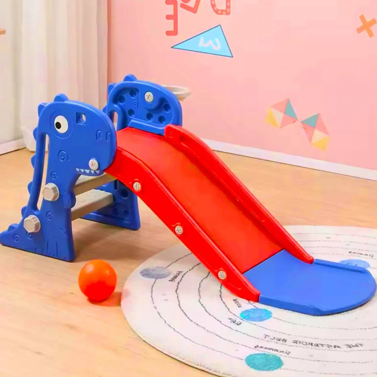 KIDSCOOL - Resbalin Mid Dino Azul  Rojo